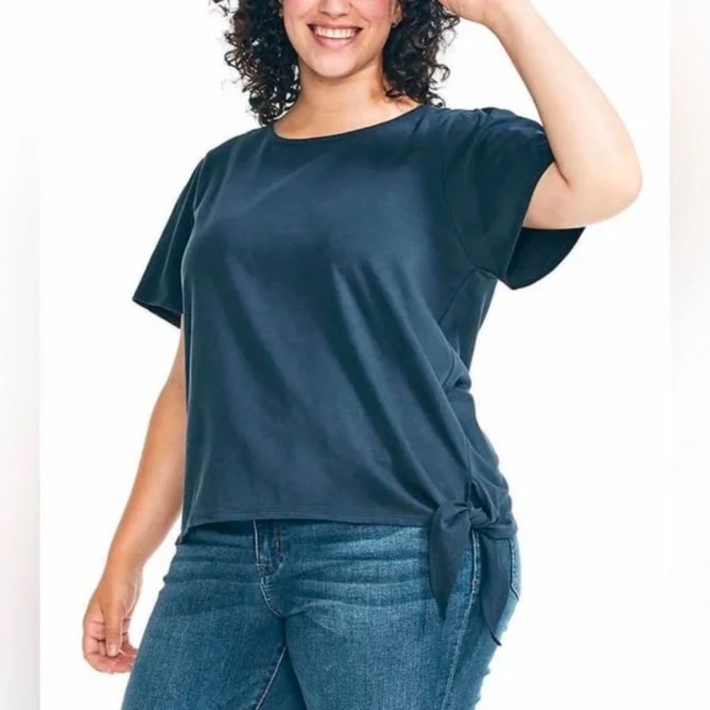 [NWT] Nautica Ladies' Side-Tie Tee, Navy